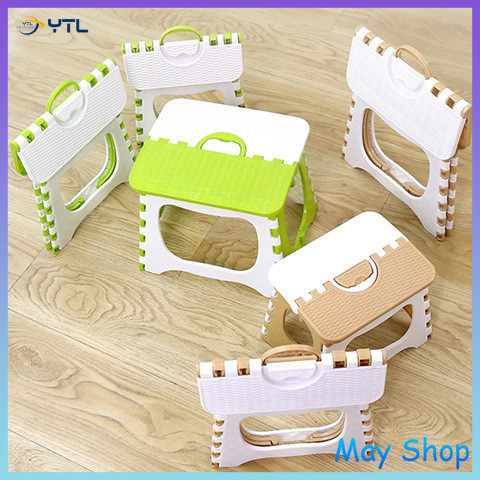 เก้าอี้สนาม ปิกนิค แคมป์ปิ้ง Foldable Stool พับพกพาได้ ใช้งานอเนกประสงค์ พลาสติกเกรด A แข็งแรง ทนทาน