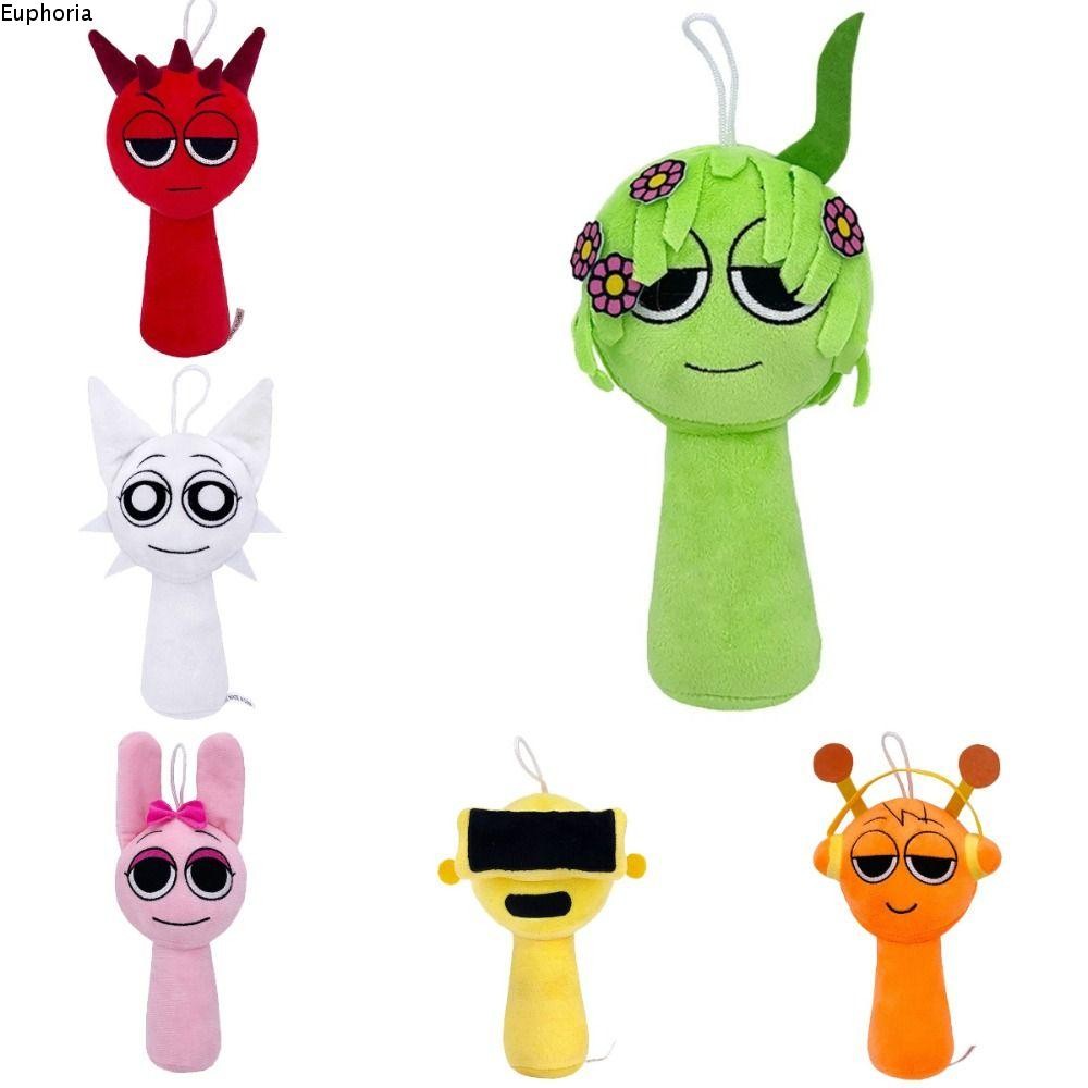 Euphoria Sprunki Plush Toy, Raddy Oren Plushie Doll, Soft Simon Horror Game Related Product Vineria 