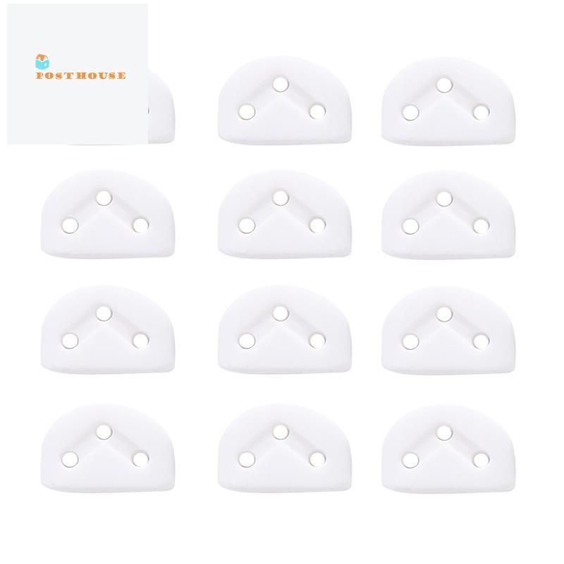 [โพสต์เฮาส์]12ชิ้นคลาสสิกกีตาร์ลูกกลิ้งสตริงต้นไม้ประสานคู่มือกีตาร์สตริงล็อคอ่อนนุชบล็อกหนีบ,สีขาว