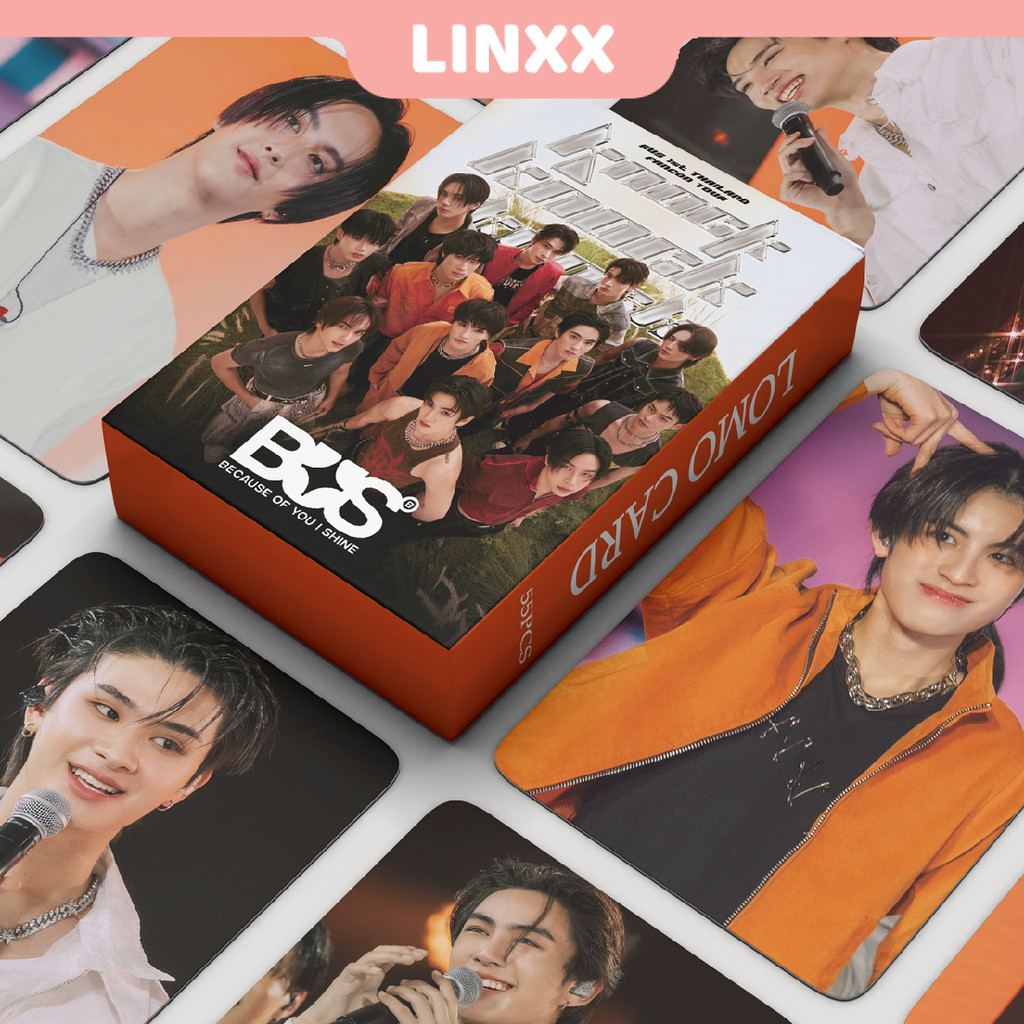 Linxx 55 ชิ้น BUS KNOCK KNOCK อัลบั้ม Lomo Card Kpop Photocards โปสการ์ด Series