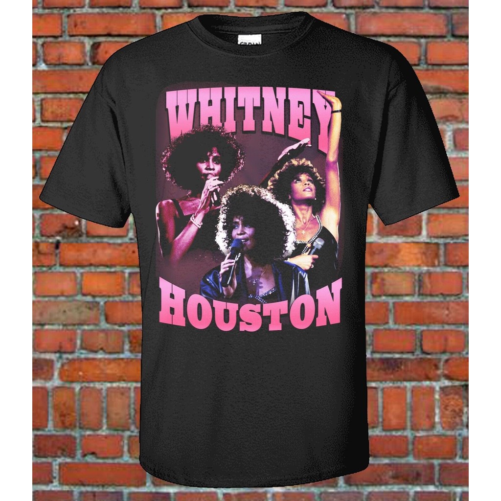 Whitney Houston 90S Style Bootleg Rap Tee 90S R & B Singer