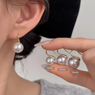 ต่างหูมุกบาร็อค สไตล์นิชใหม่ สำหรับฤดูหนาว