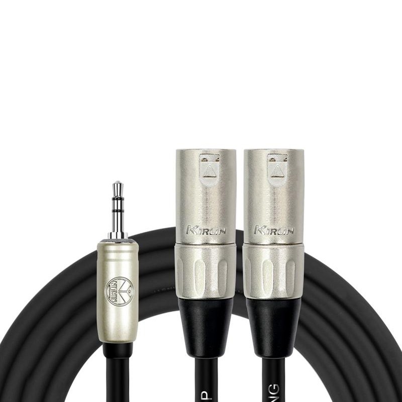 KIRLIN Y-Cable Y-370PRL Stereo 3.5mm To XLR Male สาย Y ยาว 2 เมตร