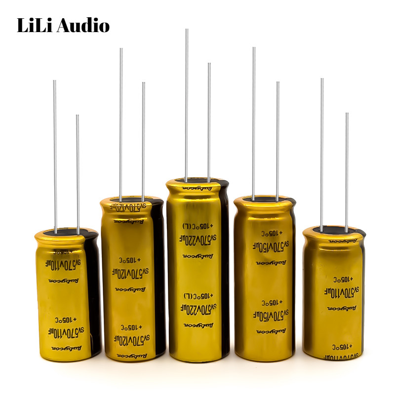 Original Audio Capacitor 570V 110UF 120UF 150UF 220UF Filter Capacitor สําหรับเครื่องขยายเสียงลําโพง