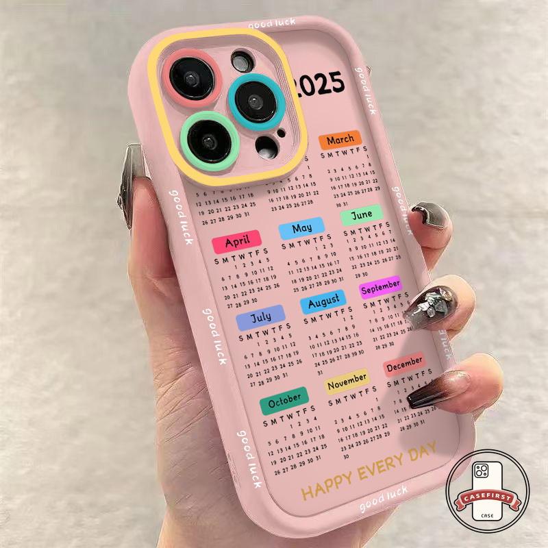 สร้างสรรค์ปฏิทินอินเทรนด์ปีใหม่ 2025 อ่อน เคส Redmi 12 9T 9A 10C 9C 13C 12C 10 A1 10A Note 13 10s 11s 12 11 Pro POCO X5