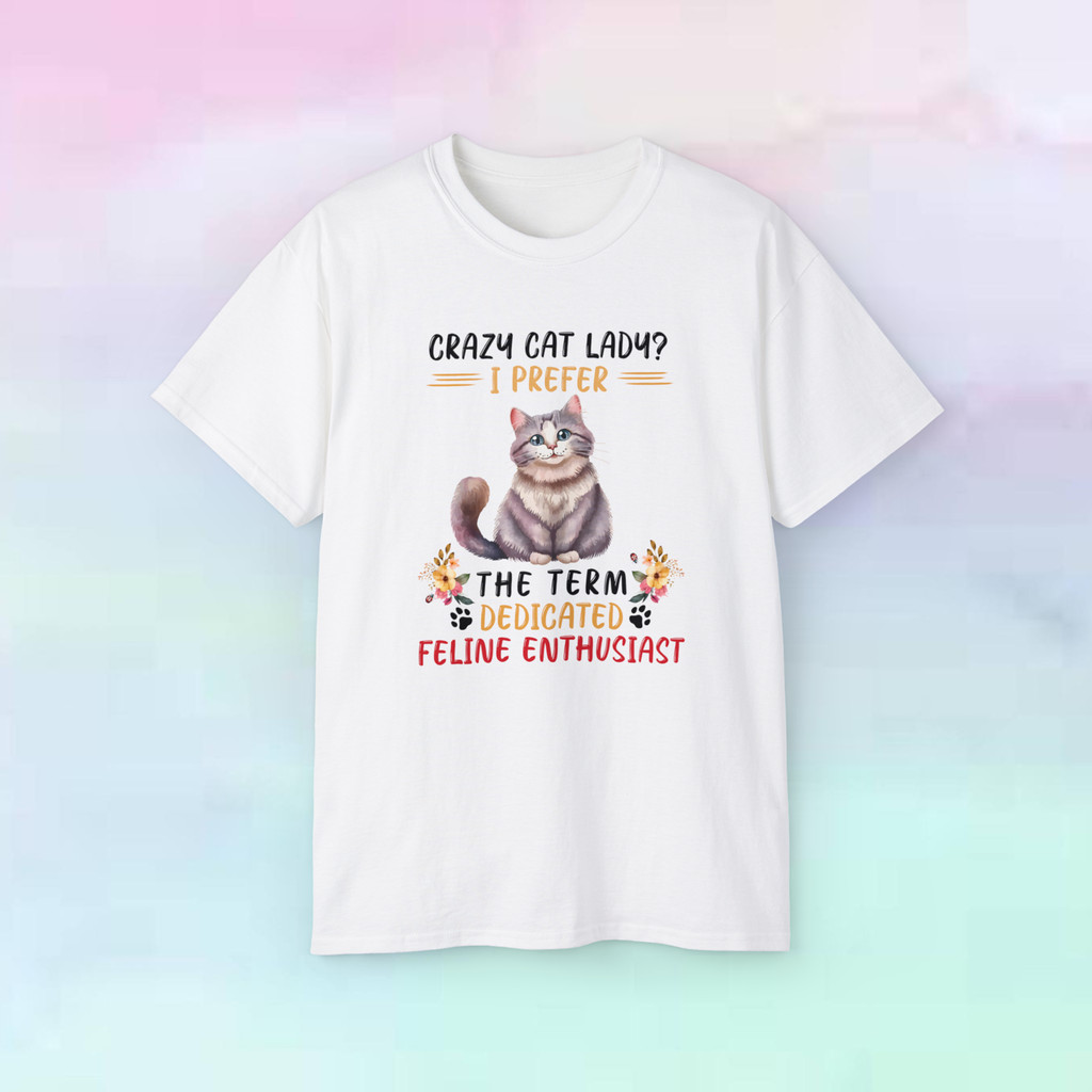 แมวเลดี้? I Prefer เสื้อยืดเจอร์ซีย์ผู้ที่ชื่นชอบเฉพาะ