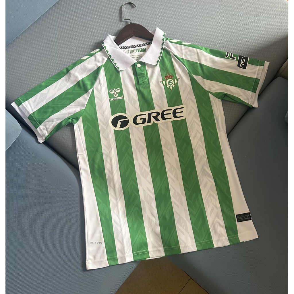 พัดลมรุ่น 2425 Betis home เสื้อฟุตบอลเสื้อยืดแขนสั้น S-4XL
