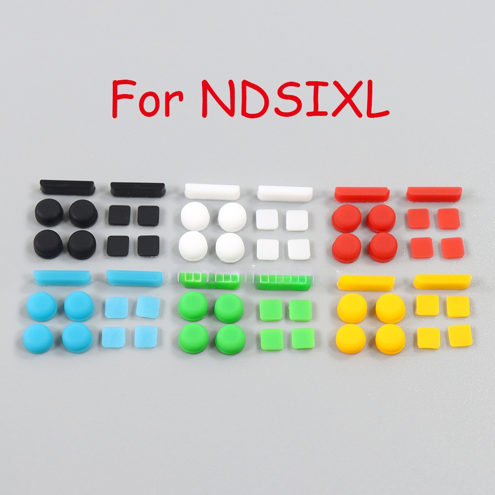 1 ชุดสกรูแผ่นยางสําหรับ NDSi XL LL ด้านหน้าและด้านหลังเปลือกสกรูฟุตสําหรับ Nintendo NDSi XL LL
