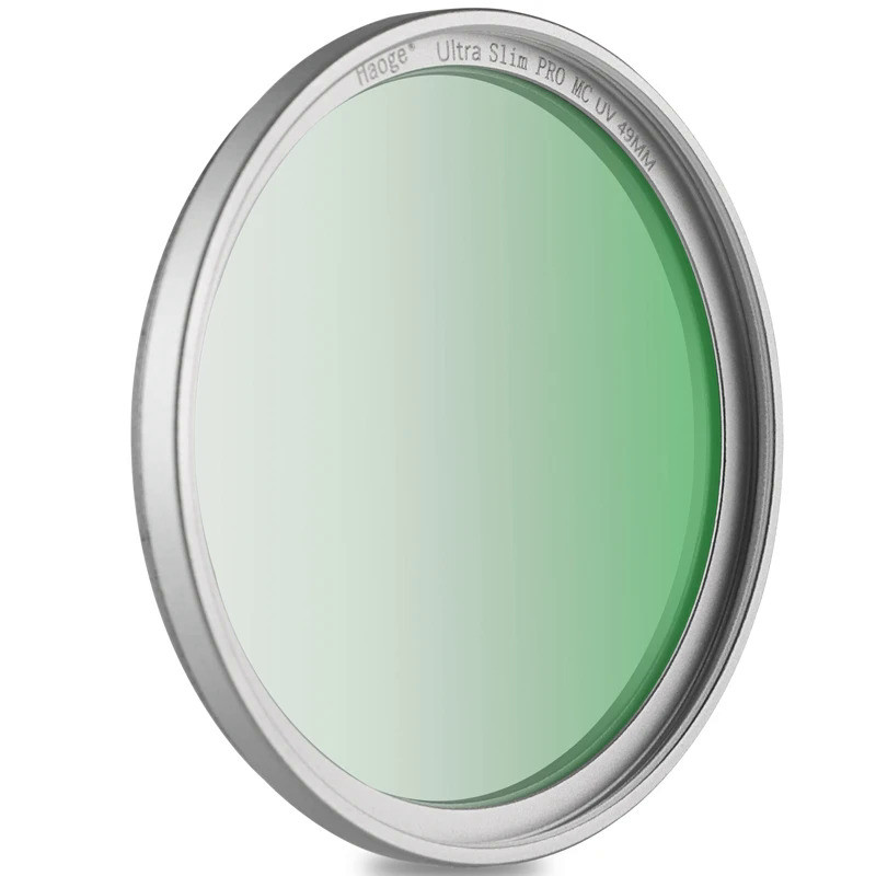 Haoge 49mm MC UV Lens Protection Filter for fuji X100VI x100f X100V X100S X100T Camera Lens Silver