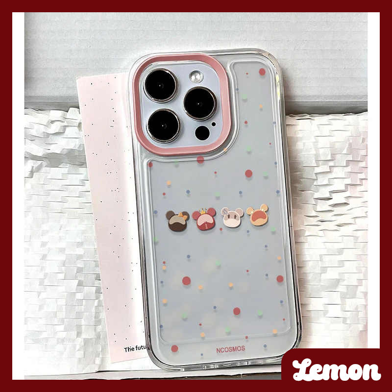 彩色小动book เคสใสสําหรับเคสไอโฟน 16promax 15 15promax 14promax 13pro 13promax 11 12promax 7PLUS XR