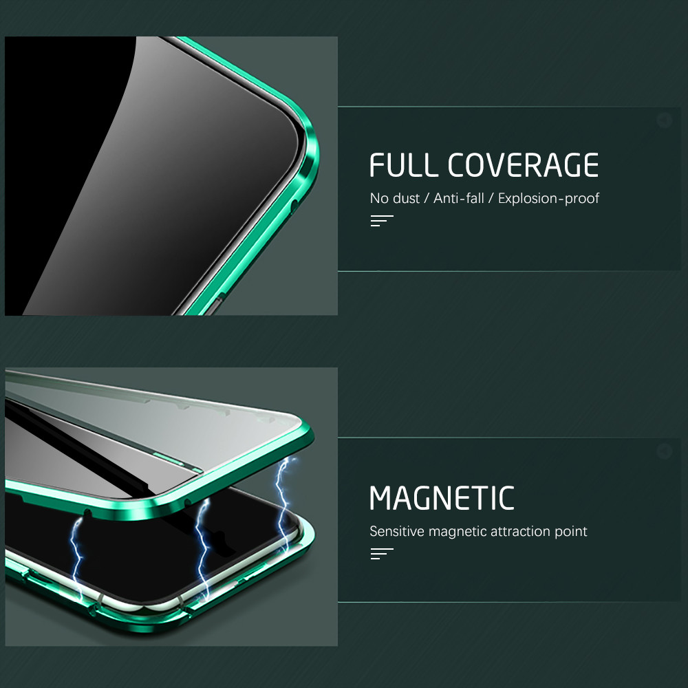 เข้ากันได้กับ Xiaomi POCO X5 PRO X7 PRO X6 PRO F4 X3 GT X3 NFC X3 PRO F3 360 ป้องกันหรูหราแม่เหล็กกระจกนิรภัยฝาครอบ ราคา ถูกที่สุด ดีลบีเคเค แกลเลอรีภาพที่ 5