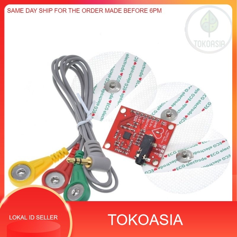 โมดูล ECG AD8232 ecg วัด pulse heart Monitor sensor โมดูลชุด ad8232