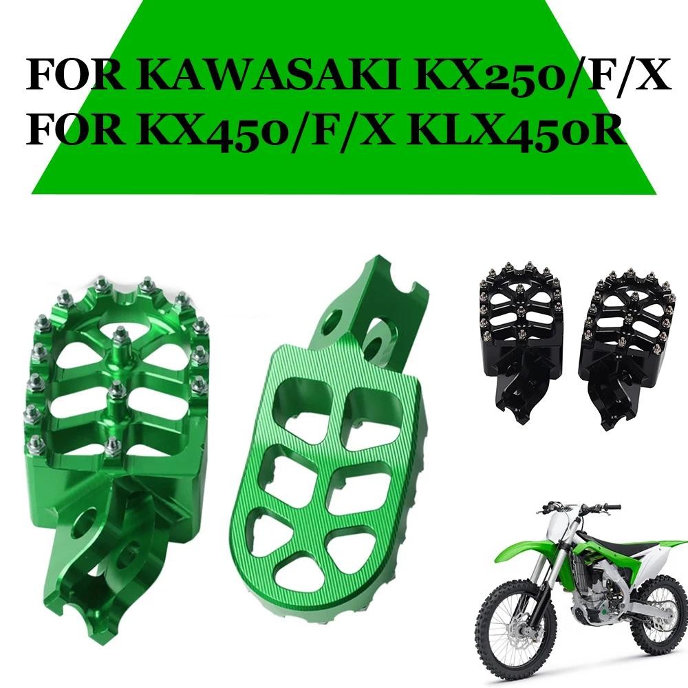 ที่พักเท้ามอเตอร์ไซค์ ที่พักเท้า แป้นเหยียบ สำหรับ kawasaki KX250F KX250F KX450F KX450X KLX450R KX25