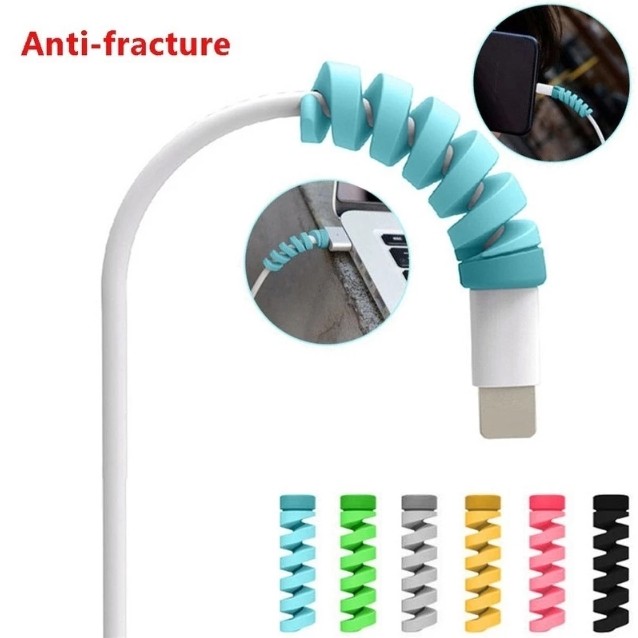 สายชาร์จสากลฝาครอบป้องกันสำหรับสายชาร์จ USB Android iPhone type-c ฝาครอบป้องกันสายโทรศัพท์สายเคเบิลแขนป้องกัน