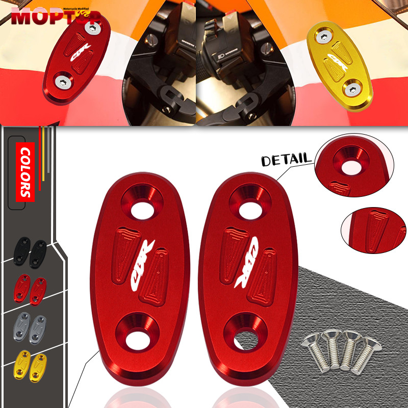 ใหม่รถจักรยานยนต์ด้านหลังกระจกฝาครอบ Driven กระจกกําจัดกระจกด้านหลังสําหรับ CBR650R CBR650F CBR250R 