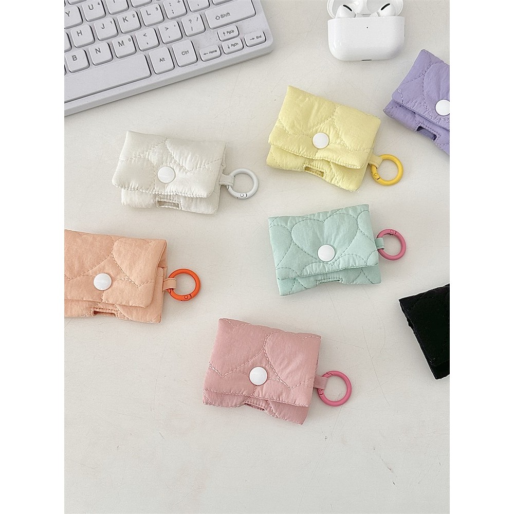รุ่นใหม่สำหรับกระเป๋าหูฟังบลูทูธเคสนิ่มสำหรับเก็บหูฟังน่ารัก