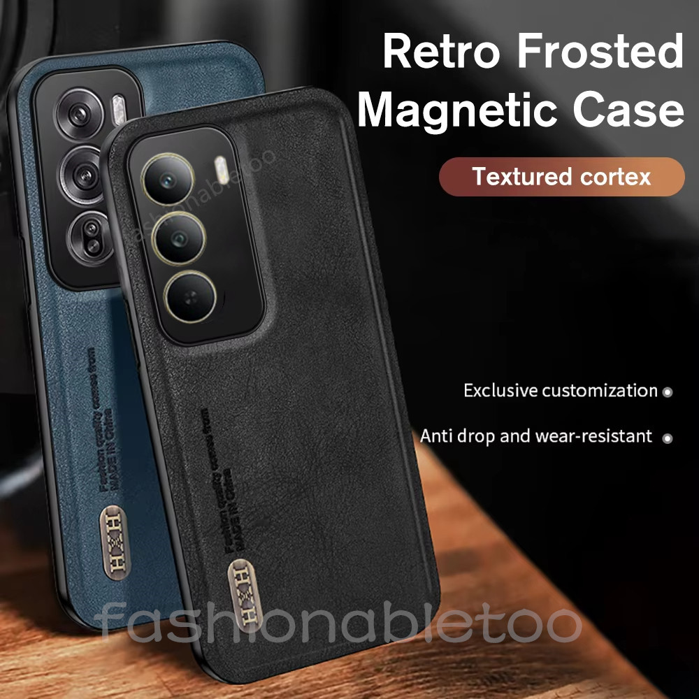 PU Retro Matte หนังเคสโทรศัพท์สําหรับ Realme C75 C71 C61 C63 C65 C67 C51 C53 C55 C 75 C 61 RealmeC75 RealmeC71 ปลอก Soft TPU Edge ป้องกันกันชนกันกระแทกปกหลัง