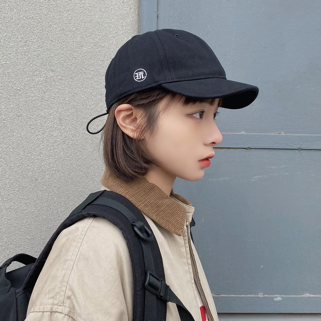 Original หมวกสไตล์ญี่ปุ่นแฟชั่นสั้นตัดหมวกนุ่มหญิงฤดูใบไม้ผลิฤดูร้อน Street Hip-Hop นักเรียน All-Match T