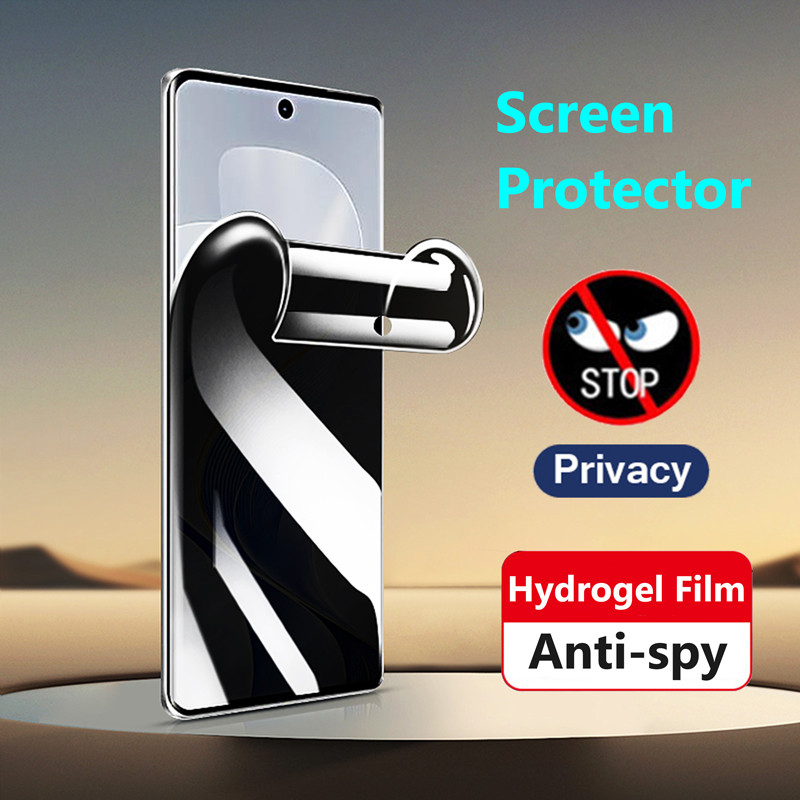 Anti Spy Hydrogel ฟิล์มสําหรับ vivo V40 V30 V29 V27 V25 Pro T3 Ultra T2 iQOO Z7 Pro V27e คลุมทั้งหมด