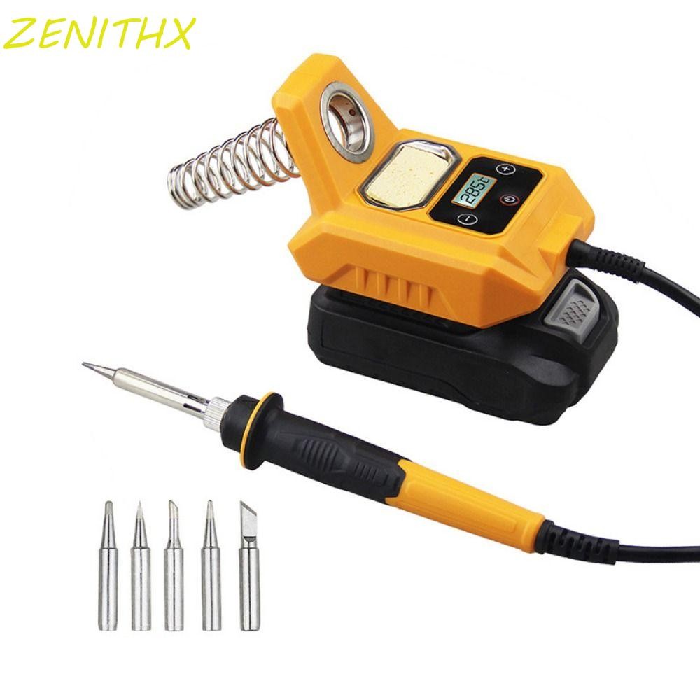 Zenithx หัวแร้งชาร์จไร้สาย, ไฟฟ้าจอแสดงผลดิจิตอล LCD หัวเชื่อมแบตเตอรี่หัวแร้ง, 20V Max แบตเตอรี่ Auto Sleep ความร้อนได้อย่างรวดเร็วอุปกรณ์เชื่อมเชื่อม