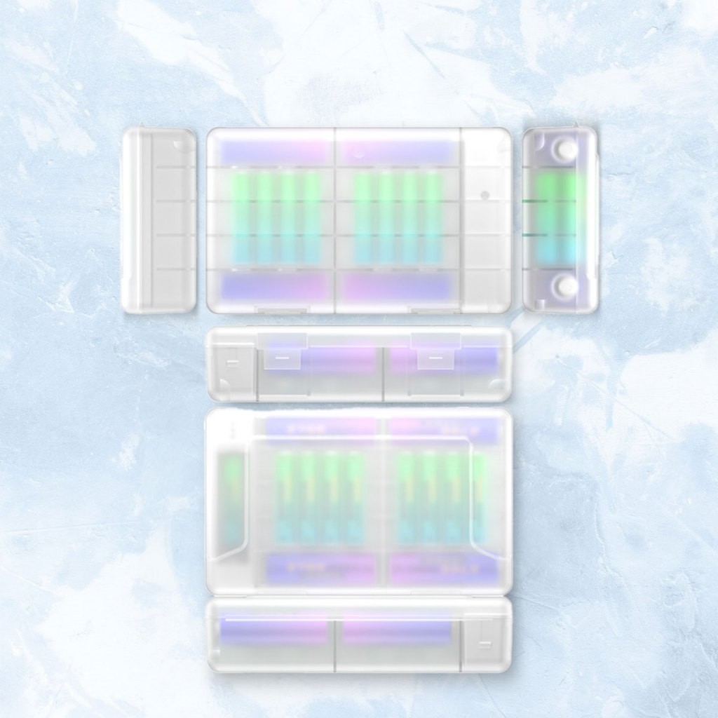 กล่องเก็บถ่าน กล่องเก็บแบตเตอรี่ 2A 3A ตรวจสอบแบตได้ จัดเก็บเป็นระเบียบ แบบพกพาสะดวก - รูปที่ 5