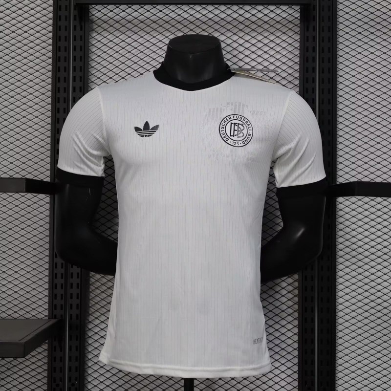 ผู้เล่น; 24 Germany 125th Anniversary Edition Soccer Jersey S-XXL Adult Short Sleeve Quick Dry Sports Soccer Jersey AAA