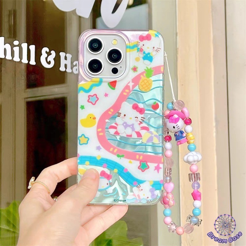 การ์ตูนลูกแมวน่ารักดาวคลื่นน้ำอ่อนนุ่ม เคส Realme C51s C25Y C53 C51 C33 C30 C55 C11 C15 6i 5i 5 7i C35 C25 C21 C21 C30s