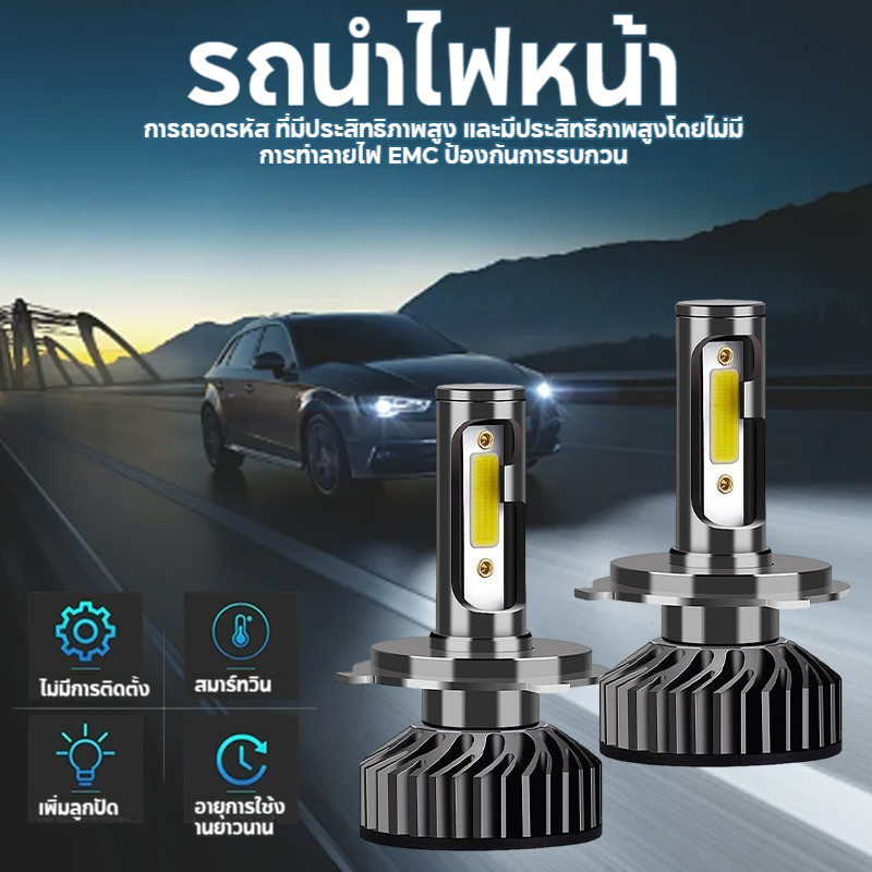 ไฟมอเตอร์ไซค์ H4 H7 ไฟขาว Led ไฟตัดหมอก อเนกประสงค์ หลอด