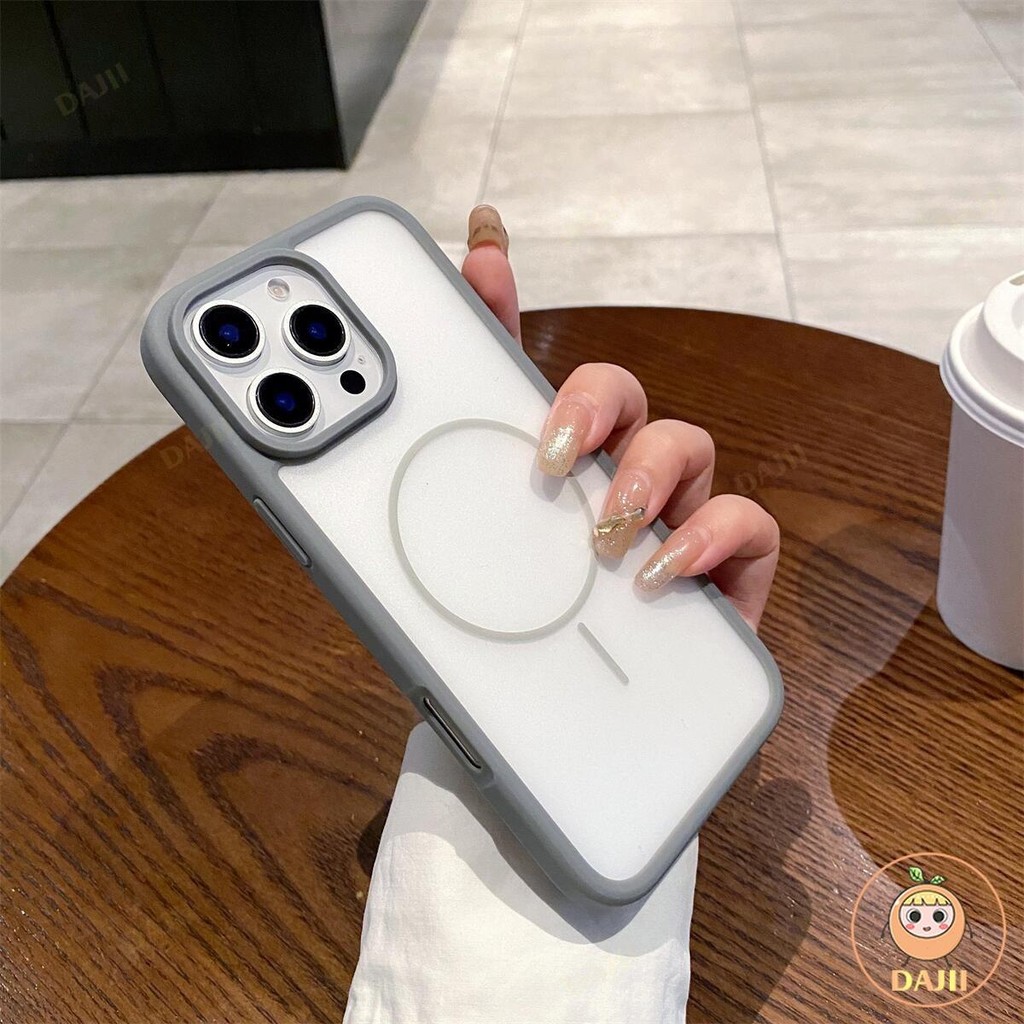 DAJII บบางเฉียบ ด้านใส ป้องกันลายนิ้วมือนุ่ม Case iPhone ใช้ได้กับ เคสไ โฟน Compatible For iPhone 16 15 14 13 12 11 Pro Max Plus เคสกันกระแทก Case