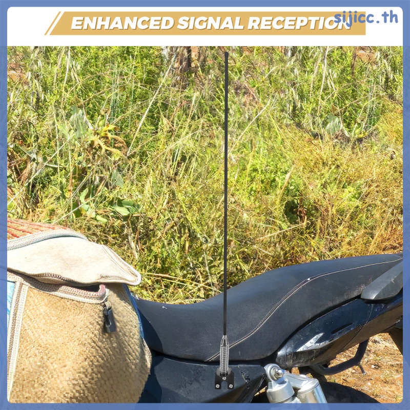 🏠 ibasenice อะไหล่มอเตอร์ไซค์ เสาอากาศธงไฟเบอร์กลาสหลายแกน สแตนเลส เพิ่มประสิทธิภาพรับสัญญาณ 1Pack - รูปที่ 3