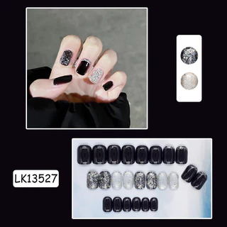 รุ่นLuxnail FN44 พร้อมส่งเล็บปลอมสำเร็จรูปสไตล์มินิมอลลายน่ารักๆ ขนาดฟรีไซส์ 24 ชิ้นสุดคุ้ม