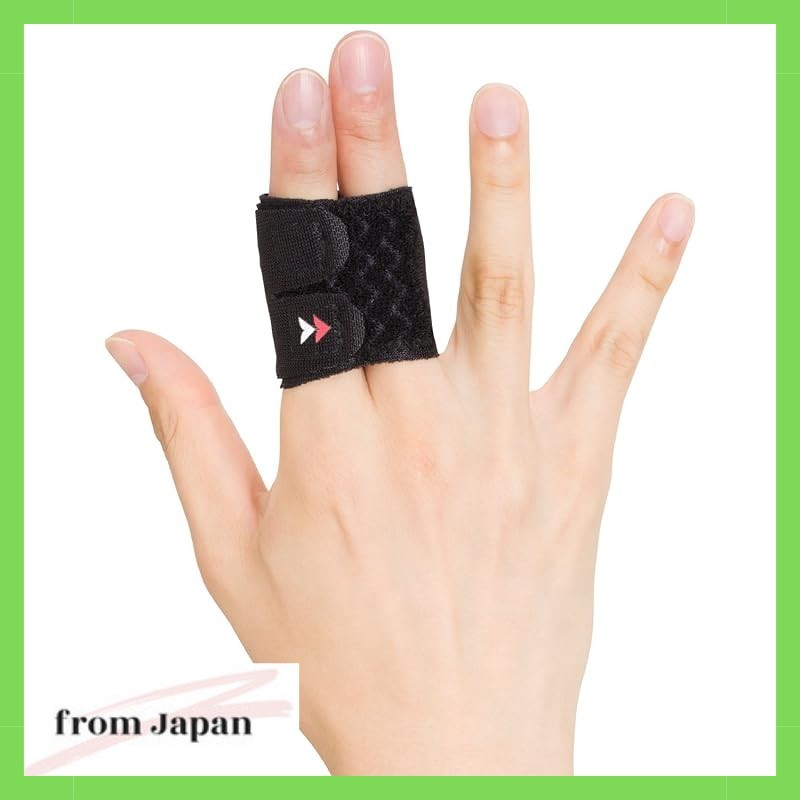 ZAMST Finger Support Finger Wrap 2 นิ้ววอลเลย์บอลบาสเกตบอล 373903 สีดํา ล
