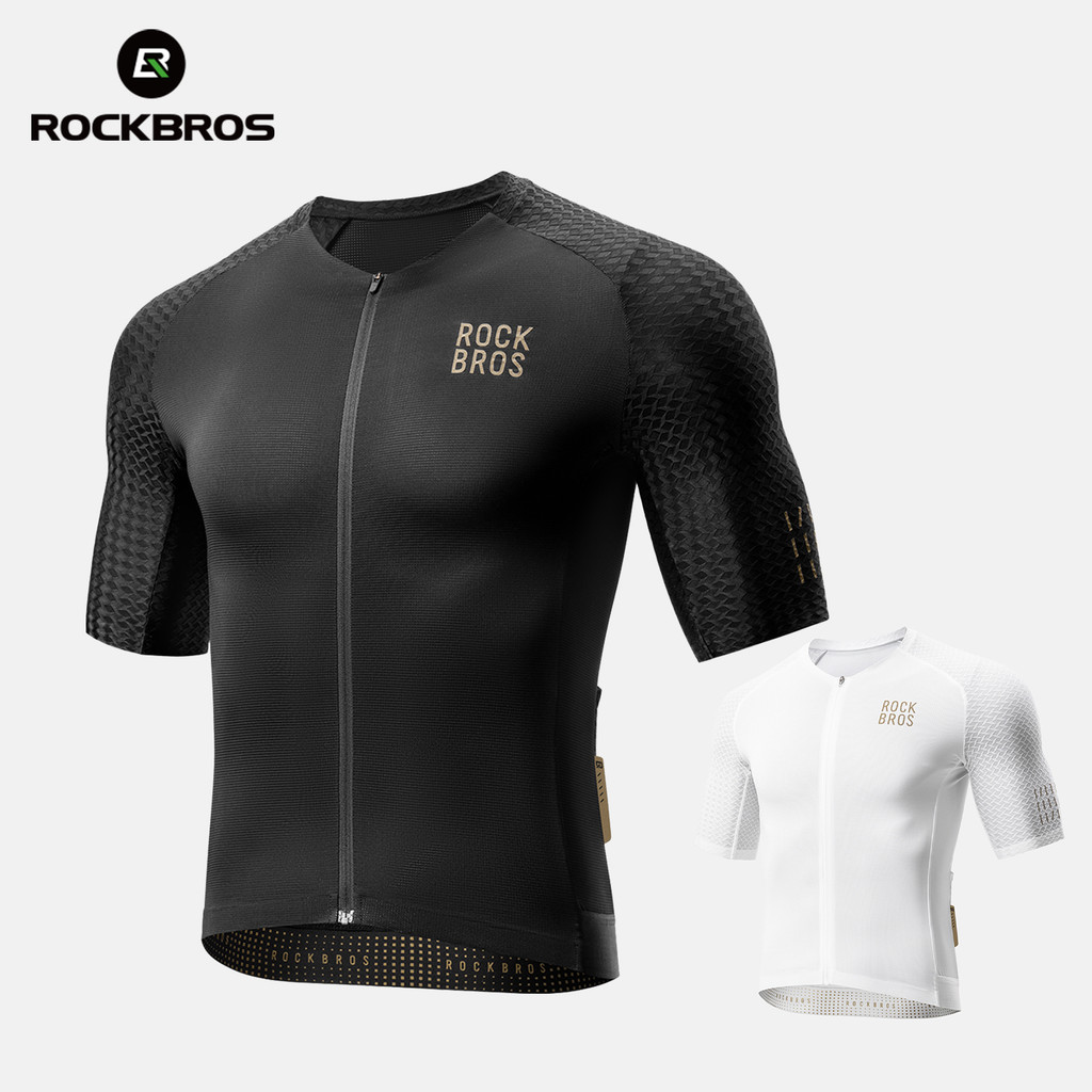 ROCKBROS เสื้อจักรยานชาย เสื้อจักรยานถนน MTB ระบายอากาศ แห้งเร็ว ซิป YKK สไตล์ เ