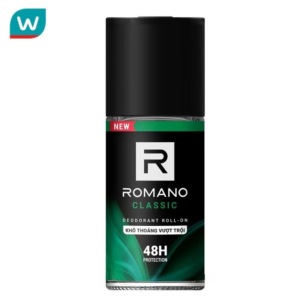 Romano โรมาโน่ โรลออน คลาสสิค 50 มล.โรลออน ลดเหงื่อ ระงับกลิ่นกาย
