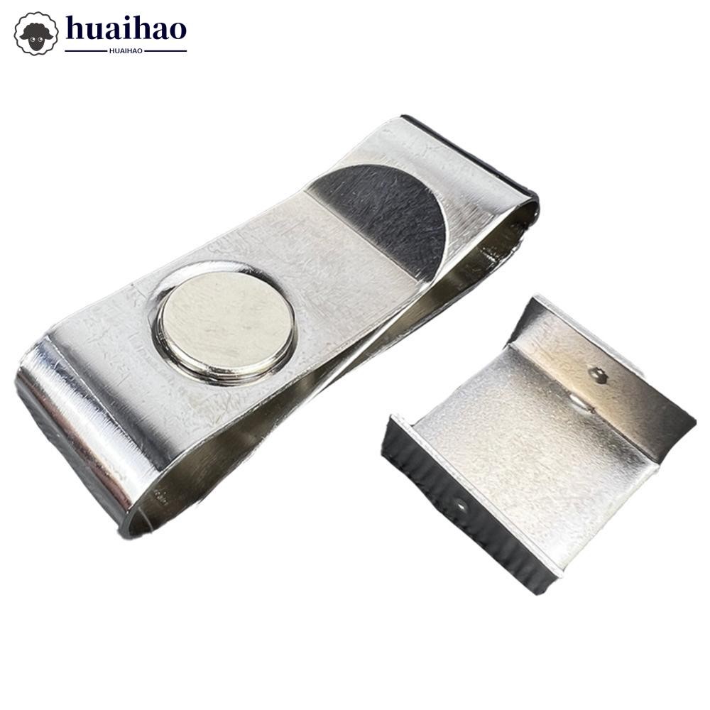 HUAIHAO 1PC S ประเภทสแตนเลสแม่เหล็กชอล์กคลิปทนทานปรับคลิปเก็บบิลเลียดอุปกรณ์เสริม S3V7