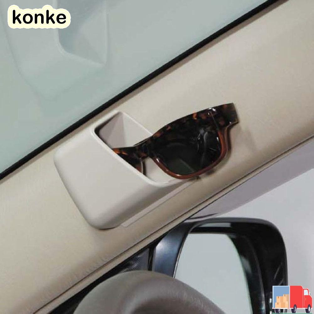 KONKE กล่องเก็บของในรถยนต์ 2 ชิ้นวางกระเป๋าอุปกรณ์เสริมที่เก็บบัตรในรถยนต์