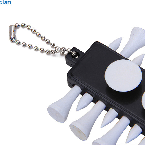 Perfeclan Golf Tee Holder Organizer Carrier พวงกุญแจ 12 ไม้ Tees Markers