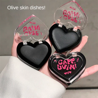 เซ็ต 2 ชิ้น CappuviniBlushCream สีธรรมชาติ ไม่ซีดจางง่าย เปลี่ยนสีตามอุณหภูมิ เนื้อแมตต์เนียนละเอียด