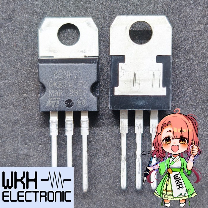 เครื่องมือชิ้นส่วน STP80NF70 P80NF70 80NF70 MOSFET N-Ch TO220 68V 85A STP80N70F4