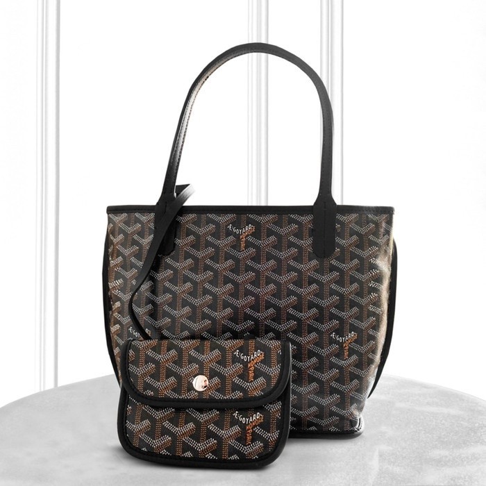 สินค้าแท้มือสอง   กระเป๋าถือ    GOYARD  กระเป๋าผ้า  กระเป๋าผู้หญิง  กระเป๋าผู้หญิงสีน้ำตาล