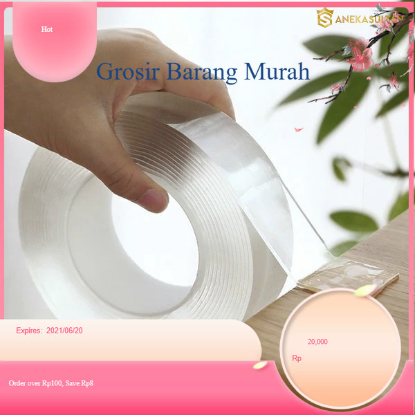 นาโนใสใส 1M 3M 5M เทปนาโน 1 เมตรฉนวนใสกาวอเนกประสงค์