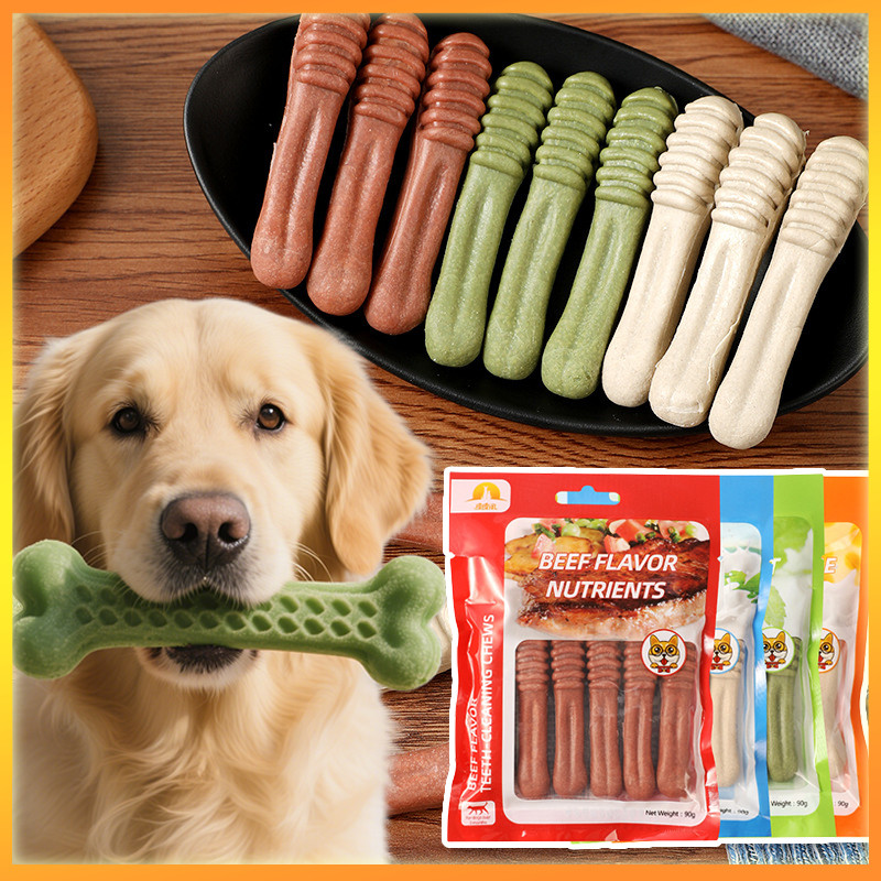 YTL สัตว์เลี้ยงสุนัขเคี้ยวขนมขบเคี้ยวสุนัข บดฟันการฝึกอบรมและรางวัลของเล่น กระบวนการกัดยังช่วยทําความสะอาดฟันด้วย