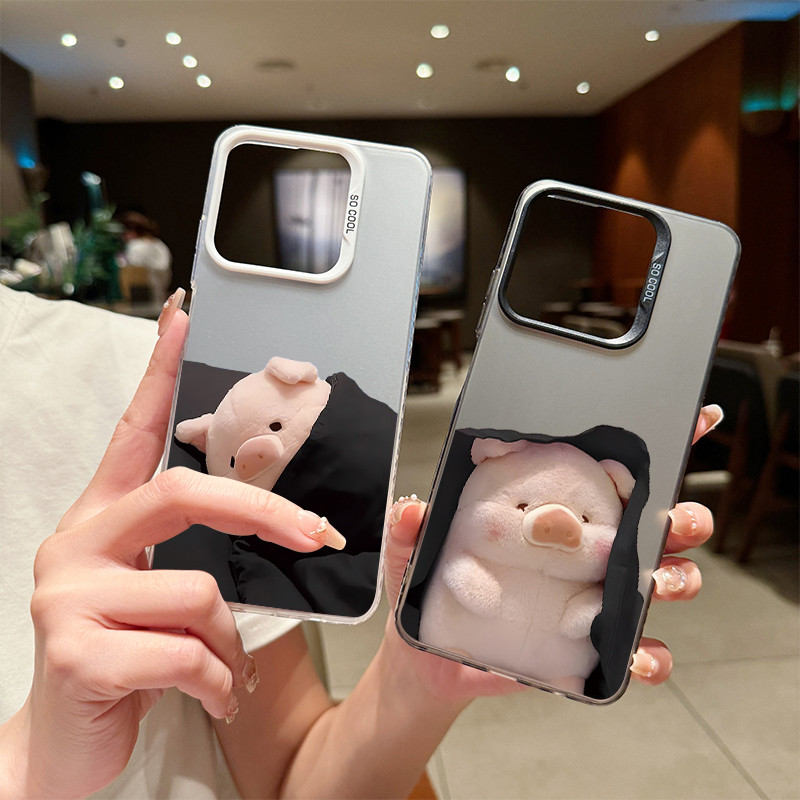 สำหรับ พอดี  Realme C63 C61 C20 A Note 60 C53 C51 C51s Note 50 ลูกหมูน่ารัก Realme 5 5i 5S 6i C3