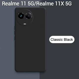 เคสซิลิโคนสีดำ สำหรับ Realme 11X ตรงรุ่น กันกระแทก TPUสีดำ ยืดหยุ่น เคลือบผิวด้าน
