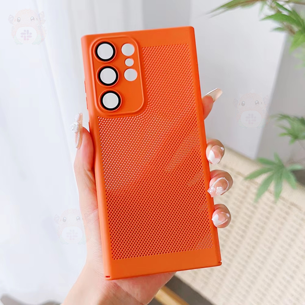 พร้อมการป้องกันเลนส์นิรภัย เหมาะสําหรับ Samsung Galaxy S23 ultra S22 Plus S21 FE S20 Note 20 10 เคสโทรศัพท์ฝาครอบกระจายความร้อนบางเฉียบหรูหรา ราคา ถูกที่สุด ดีลบีเคเค