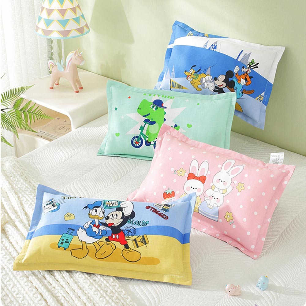 ปลอกหมอนเด็ก ผ้าคอตตอนเกรดพรีเมี่ยม งาน Handmade ขนาด 30*50 ซม.