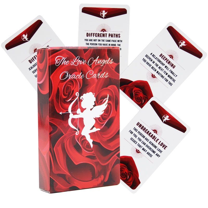 The love Angel Oracle Cards The love Angel Cupid Oracle Card การ์ดภาษาอังกฤษเกมกระดาน 5.19