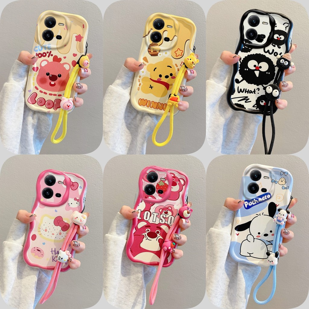 เคส VIVO Y16 สไตล์อนิเมะป้องกันการตก เคสซิลิโคนอ่อนนุ่ม TYMR2