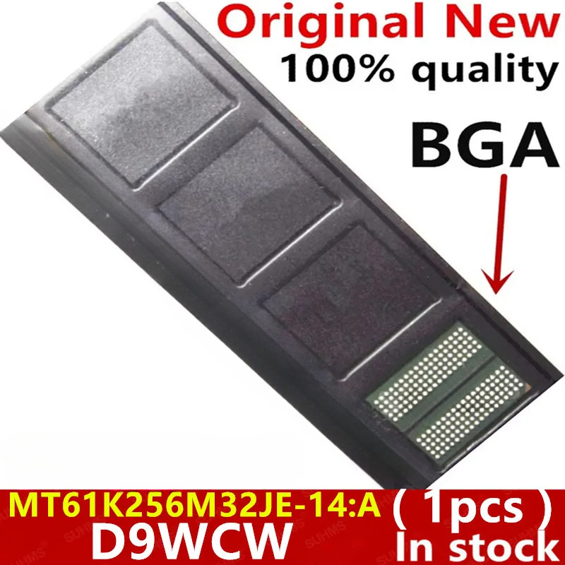 ((1ชิ้น) 100% MT61K256M32JE-14: A D9WCW BGA ในสต็อก