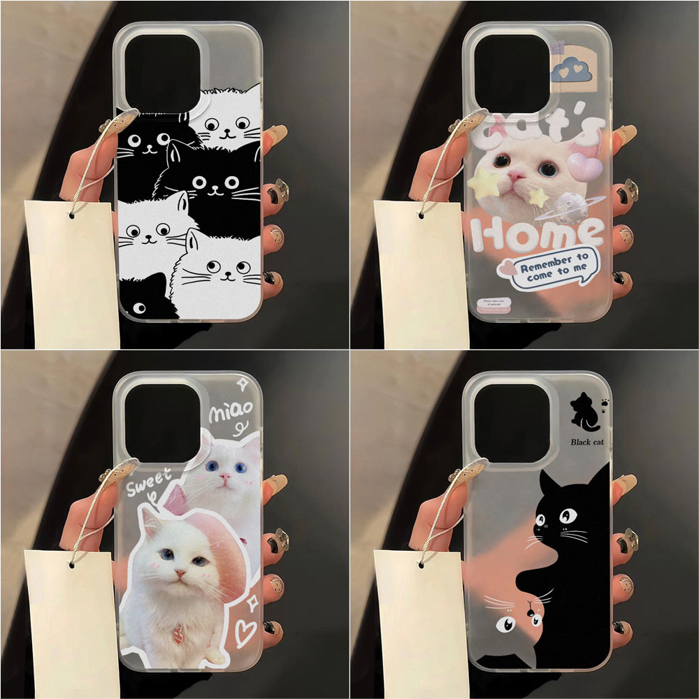 Soft TPU Matte ชัดเจนเคส For iPhone 16 Pro Max เคส 11 13 18 17 Air 15 14 12 16promax 14promax 15promax เคสโทรศัพท์มือถือ